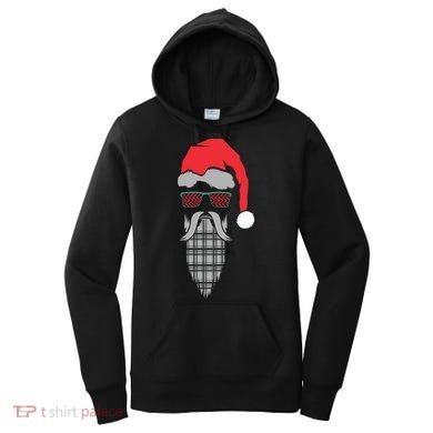 Hipster Santa Claus Women's Hoodie