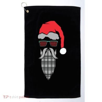 Hipster Santa Claus Golf Towel