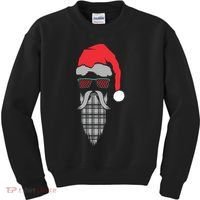 Hipster Santa Claus Kids Sweatshirt thumb 0