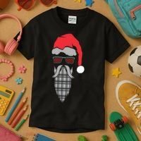 Hipster Santa Claus Kids T-Shirt thumb 3