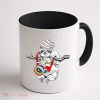 Hipster Sloth With Retro Camera Coffee Mug thumb 1