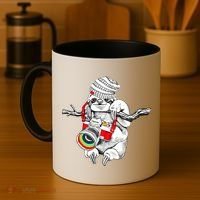 Hipster Sloth With Retro Camera Coffee Mug thumb 4