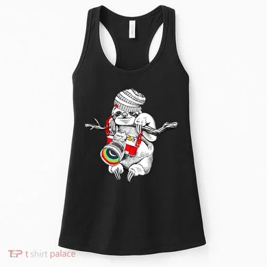 Hipster Sloth With Retro Camera Women's Tank Top