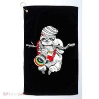 Hipster Sloth With Retro Camera Golf Towel thumb 0