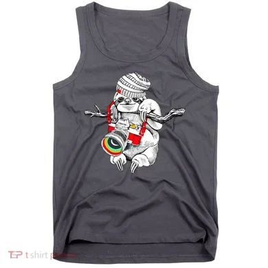Hipster Sloth With Retro Camera Tank Top