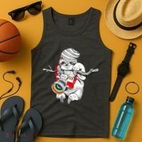 Hipster Sloth With Retro Camera Tank Top thumb 4