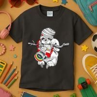 Hipster Sloth With Retro Camera Kids T-Shirt thumb 3