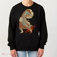Hipster T-Rex Skateboarding Women's Sweatshirt thumb 0