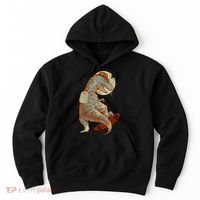 Hipster T-Rex Skateboarding Hoodie thumb 0
