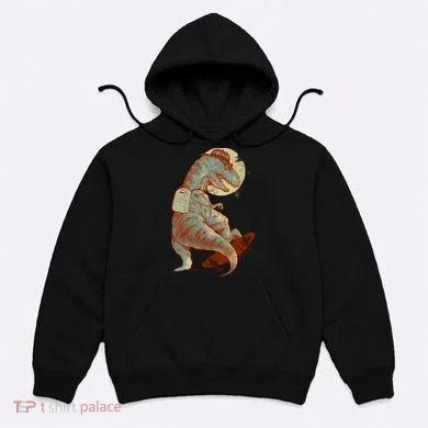 Hipster T-Rex Skateboarding Hoodie
