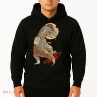 Hipster T-Rex Skateboarding Hoodie thumb 2