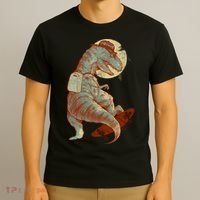 Hipster T-Rex Skateboarding T-Shirt thumb 3