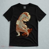 Hipster T-Rex Skateboarding T-Shirt thumb 5