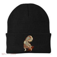 Hipster T-Rex Skateboarding Beanie thumb 0