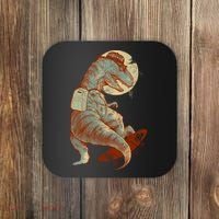 Hipster T-Rex Skateboarding Coaster thumb 0