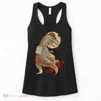 Hipster T-Rex Skateboarding Women's Tank Top thumb 0