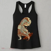 Hipster T-Rex Skateboarding Women's Tank Top thumb 3