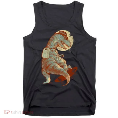Hipster T-Rex Skateboarding Tank Top