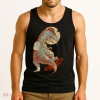 Hipster T-Rex Skateboarding Tank Top thumb 3