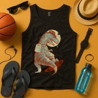 Hipster T-Rex Skateboarding Tank Top thumb 4