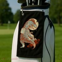 Hipster T-Rex Skateboarding Golf Towel thumb 2