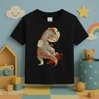 Hipster T-Rex Skateboarding Toddler T-Shirt thumb 3