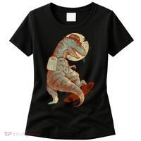 Hipster T-Rex Skateboarding Women's T-Shirt thumb 0