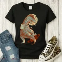 Hipster T-Rex Skateboarding Women's T-Shirt thumb 3