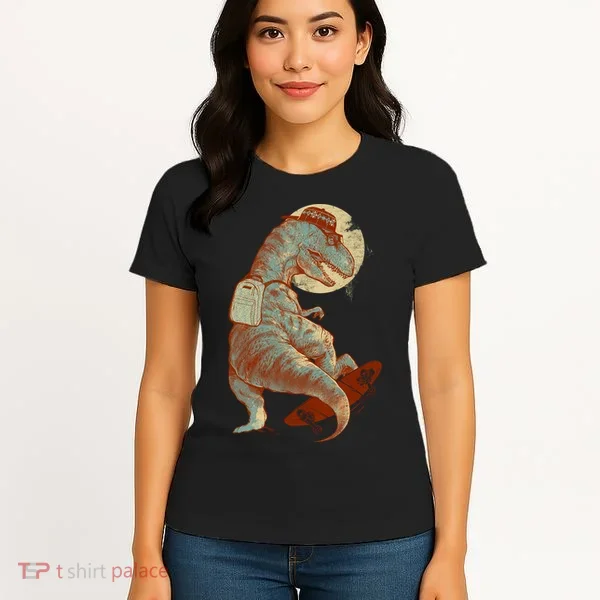 Hipster T-Rex Skateboarding Women's T-Shirt