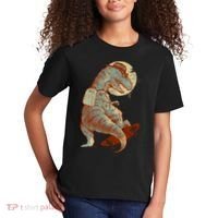 Hipster T-Rex Skateboarding Kids T-Shirt thumb 2