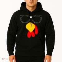 Hipster Turkey Nerd Glasses Thanksgiving Hoodie thumb 2