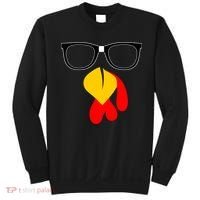 Hipster Turkey Nerd Glasses Thanksgiving Sweatshirt thumb 0