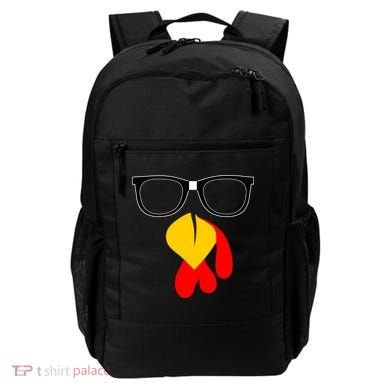 Hipster Turkey Nerd Glasses Thanksgiving Backpack