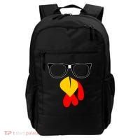 Hipster Turkey Nerd Glasses Thanksgiving Backpack thumb 0