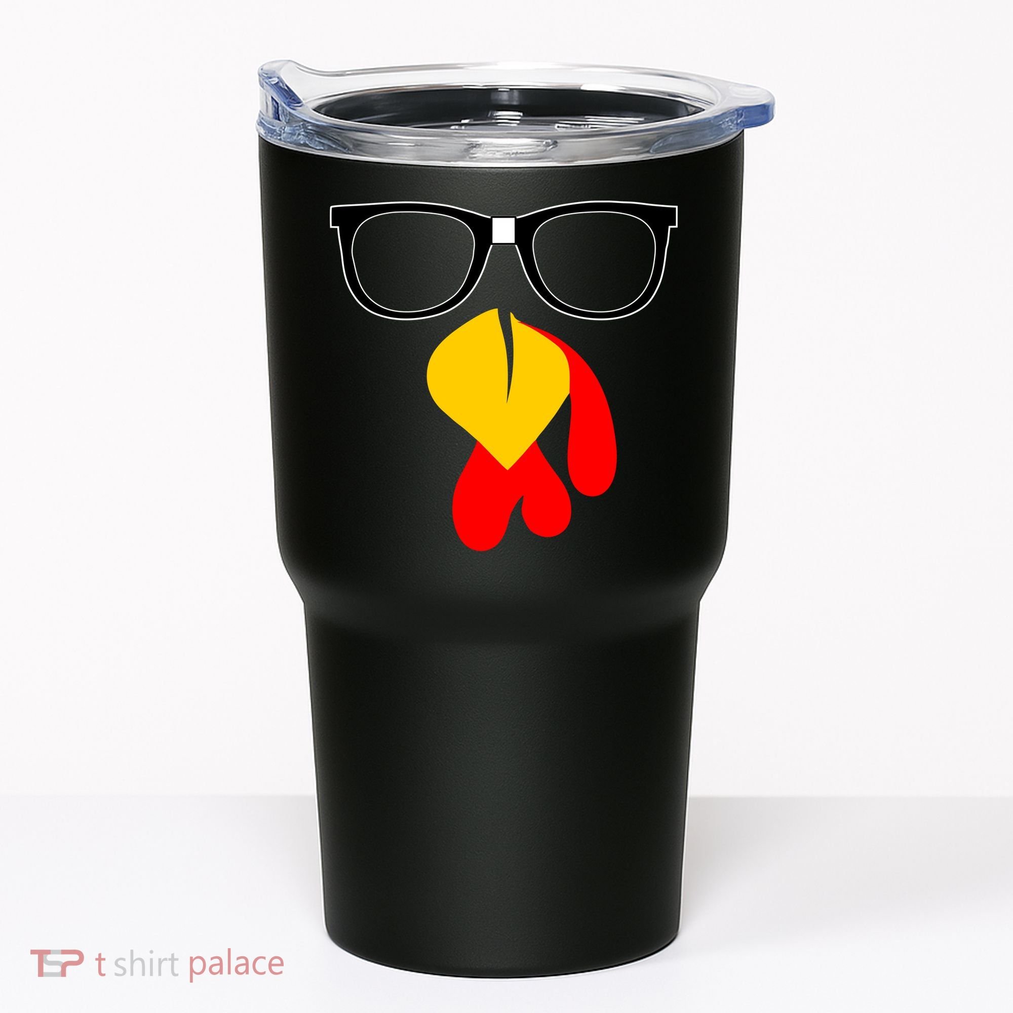 Hipster Turkey Nerd Glasses Thanksgiving Tumbler
