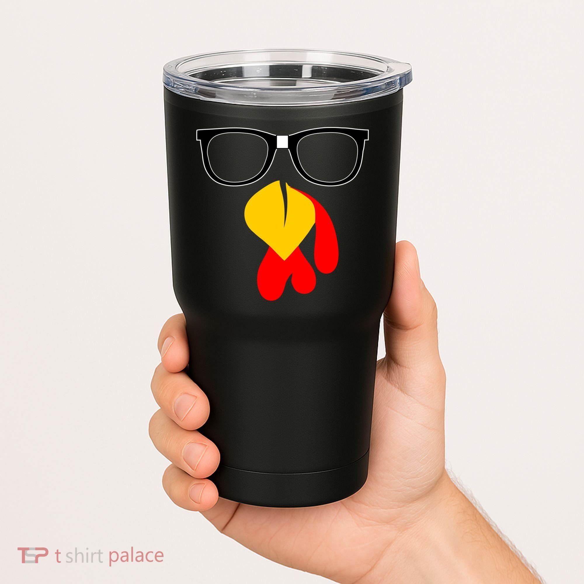 Hipster Turkey Nerd Glasses Thanksgiving Tumbler