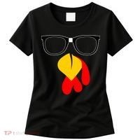 Hipster Turkey Nerd Glasses Thanksgiving Women's T-Shirt thumb 0