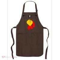 Hipster Turkey Nerd Glasses Thanksgiving Apron thumb 0