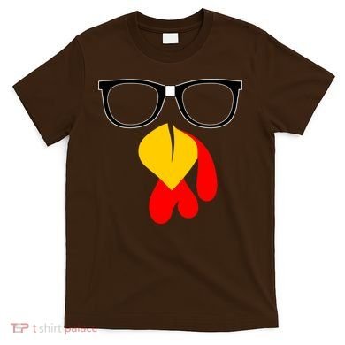 Hipster Turkey Nerd Glasses Thanksgiving T-Shirt