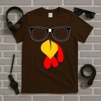 Hipster Turkey Nerd Glasses Thanksgiving T-Shirt thumb 5