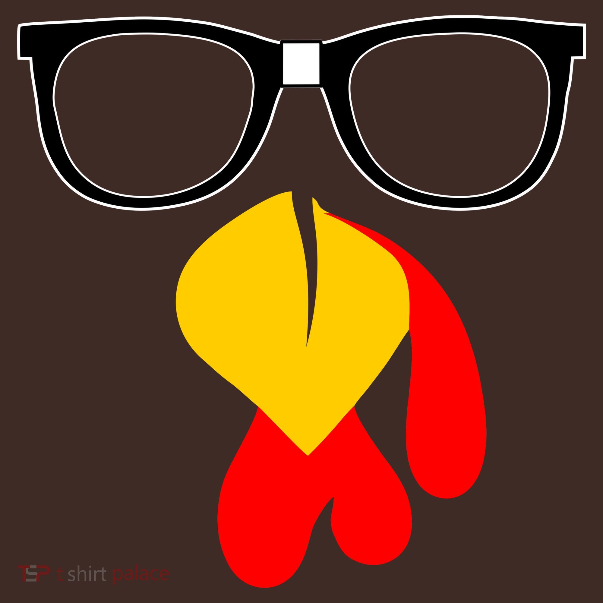 Hipster Turkey Nerd Glasses Thanksgiving Beanie
