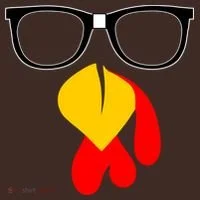 Hipster Turkey Nerd Glasses Thanksgiving Kids Hoodie thumb 2