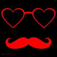 Hipster Valentine's Day Heart Glasses w/ Mustache Coffee Mug thumb 5