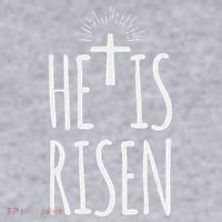 He Is Risen Christian Gifts Happy Easter Women's Sweatshirt thumb 2