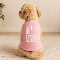 He Is Risen Christian Gifts Happy Easter Doggie Tank thumb 2