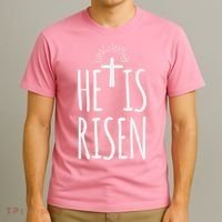 He Is Risen Christian Gifts Happy Easter T-Shirt thumb 3