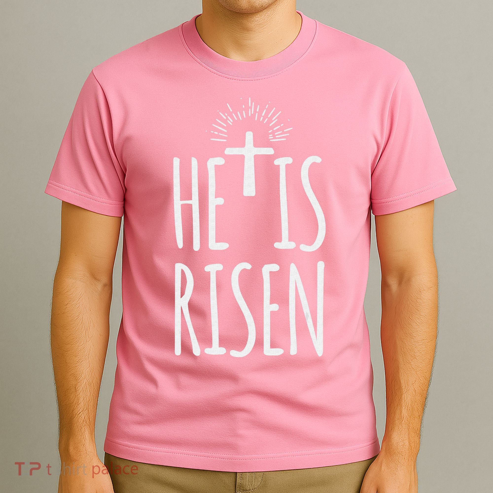 He Is Risen Christian Gifts Happy Easter T-Shirt