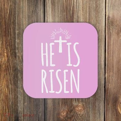 He Is Risen Christian Gifts Happy Easter Coaster