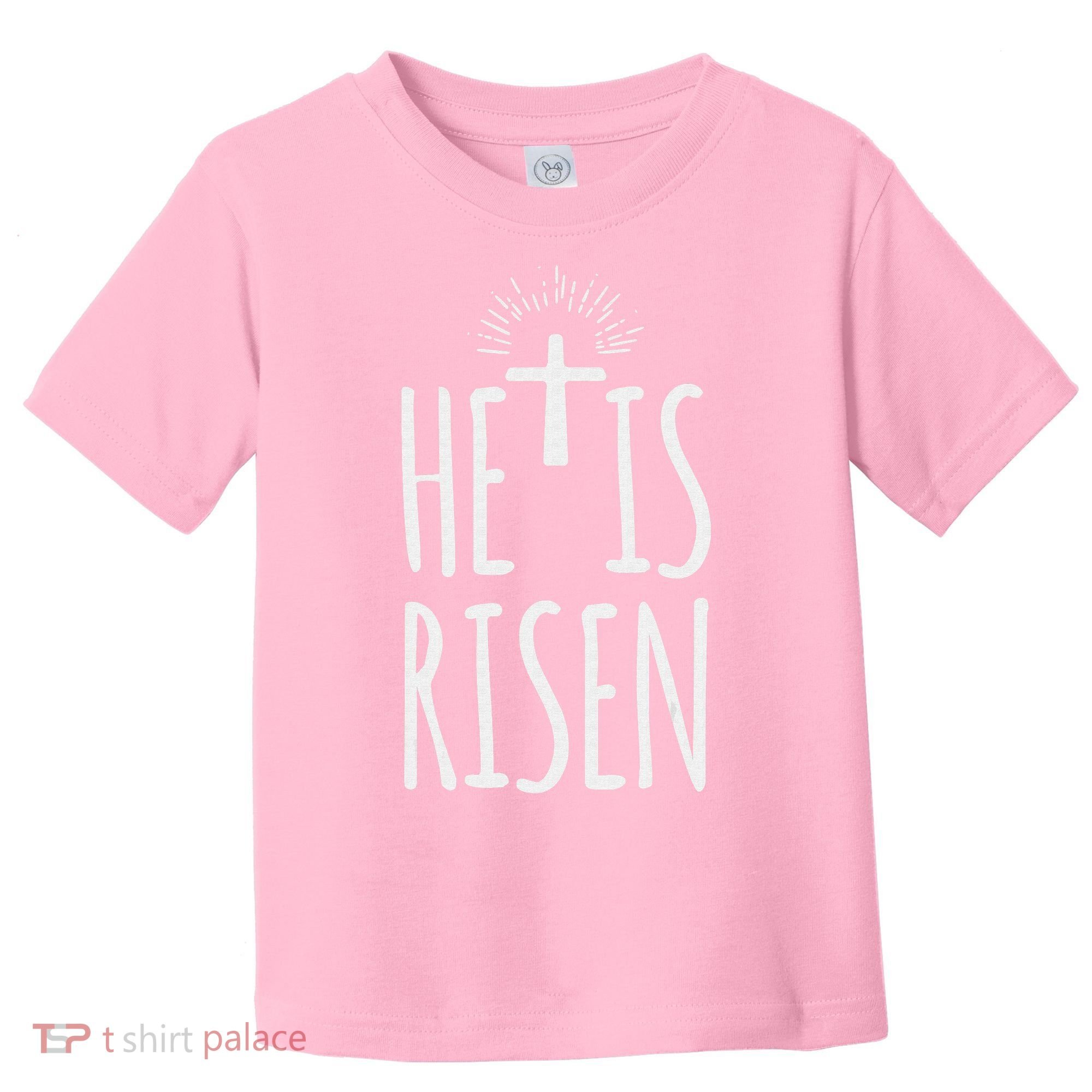 He Is Risen Christian Gifts Happy Easter Toddler T-Shirt