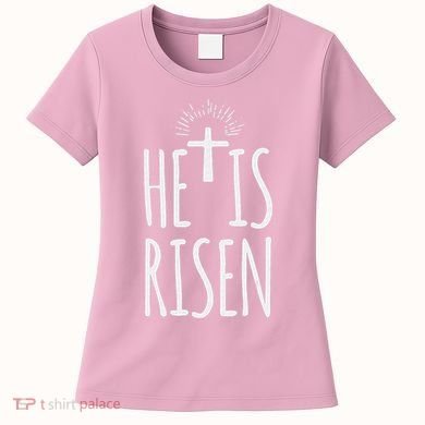 He Is Risen Christian Gifts Happy Easter Women's T-Shirt